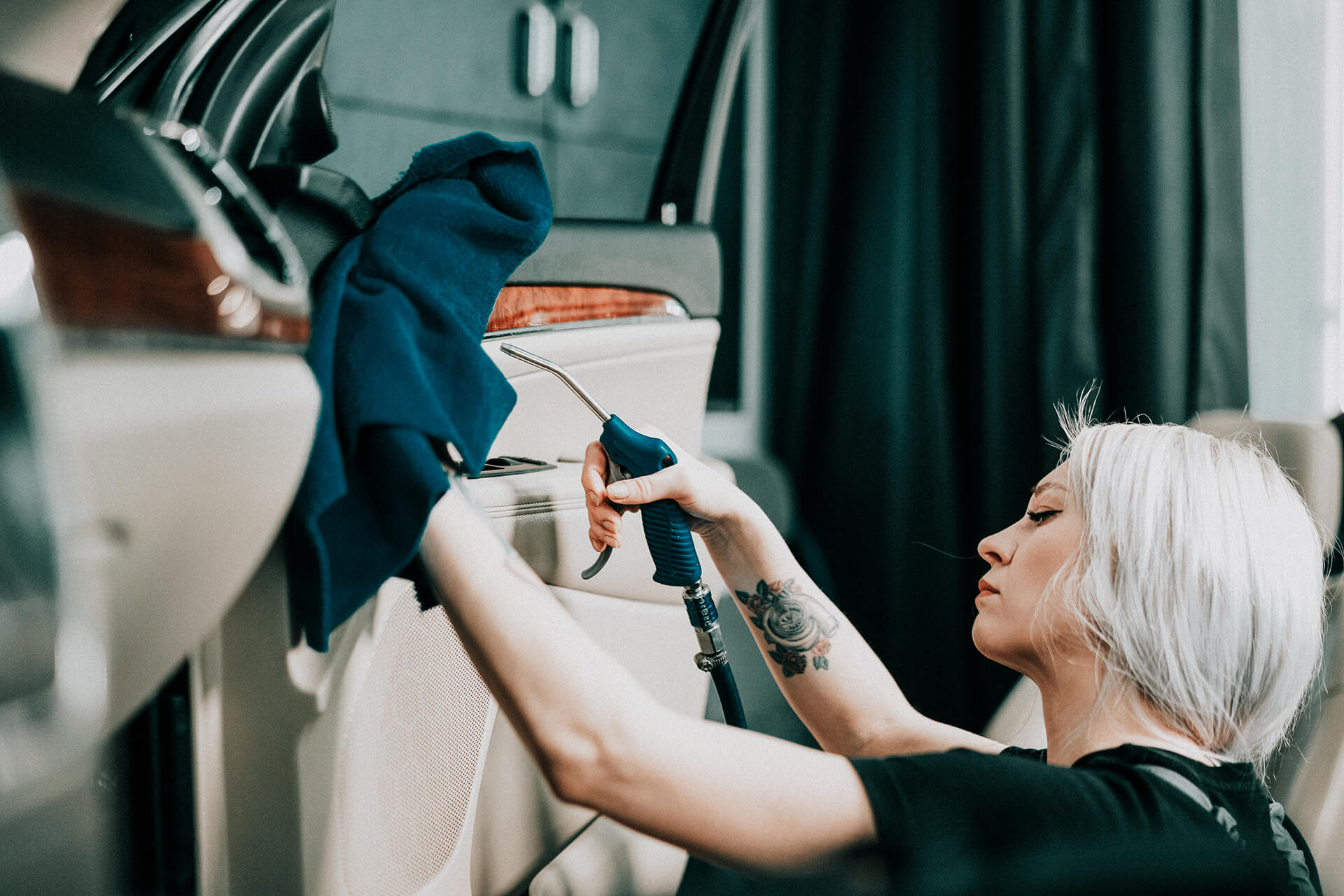 Limpieza a presión de interiores